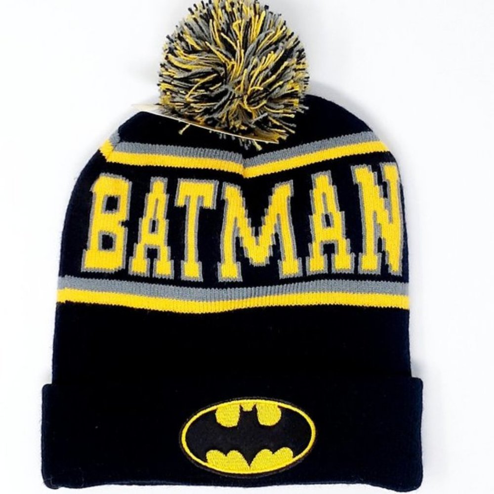 Black & Yellow Batman Beanie